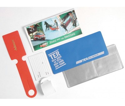 Porte étiquette PVC pour bagage
