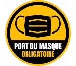 Picto de marquage au sol Port du masque Obligatoire - BOPLAN