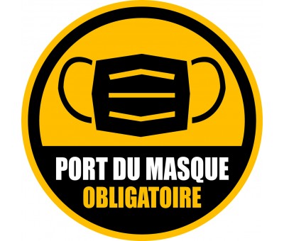 Picto de marquage au sol Port du masque Obligatoire