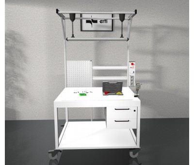 Etabli industriel mobile modulable