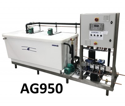 Bac d'eau glacée à accumulation de glace SOREMA RIS AG 950 à RIS AG 10000