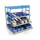 Rayonnage dynamique pour bacs de stockage