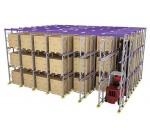 Rayonnage à palettes - stockage par accumulation simple ST72A - PAILLET MANUTENTION