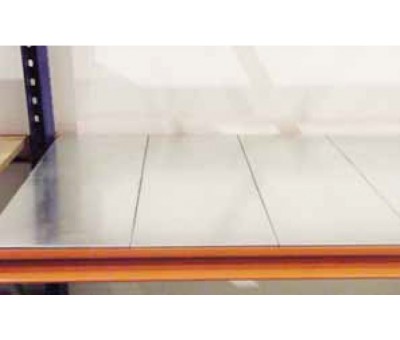 Plancher métallique en tôle pour rayonnage