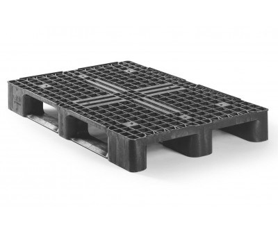 Palette plastique 1200x800 medium réutilisable / semi perdue