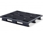 Palette plastique export 1200x1000 9 plots ou 3 semelles - BAC-LAND PACK