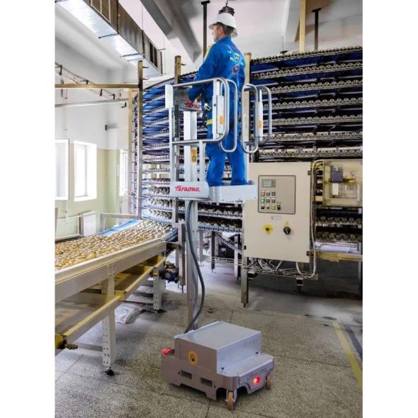 Nacelle inox automotrice 5m pour milieu alimentaire