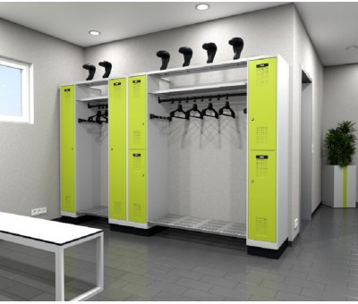 Vestiaire pompiers métallique APERTO