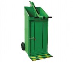 Presse à balles verticale manuelle à levier - RECYCLEOFFICE