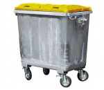 Conteneur poubelle métallique 660 / 770 / 1100 litres - RECYCLEOFFICE