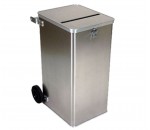 Collecteur roulant sécurisé 2 roues 240 litres - RECYCLEOFFICE
