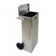 Bac roulant sécurisé aluminium 120 litres