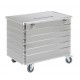 Conteneur à déchets aluminium sécurisé - grand volume
