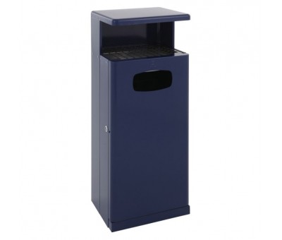 Corbeille cendrier extérieure avec auvent 55 Litres