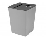 Corbeille TRIVIA 2 compartiments déchets / papier - RECYCLEOFFICE