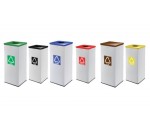 Collecteur de tri métallique - tous types de déchets - RECYCLEOFFICE