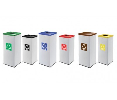 Collecteur de tri métallique - tous types de déchets