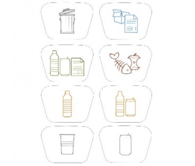 Achat Poubelle de collecte sélective UBIN MINI 50 litres