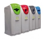 Borne de tri sélectif ENVIROBIN - RECYCLEOFFICE