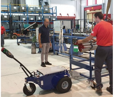 Vente Tracteur électrique à télécommande pour caddies JOBBY M9 (TRACTODIFF)