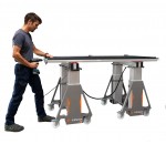 Tréteau mobile à hauteur réglable électrique synchronisée e-tréteaux - MZR