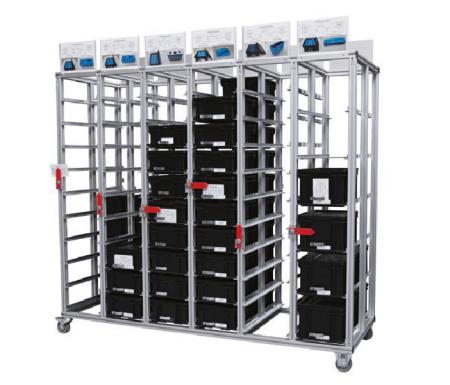 Rayonnage kanban mobile modulable RK