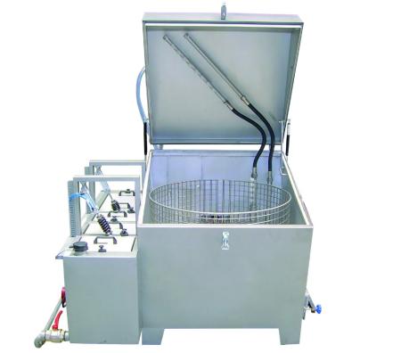 Machine à laver industrielle par arrosage 2 cuves à chargement supérieur