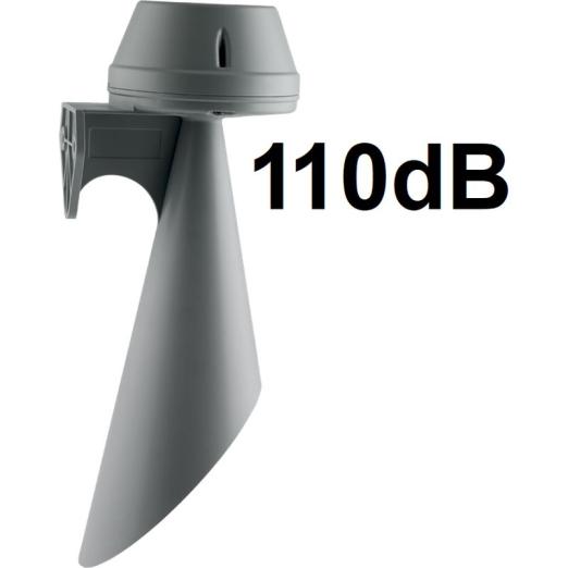 Grande trompe sonore forte puissance 110dB IP65 avec équerre fixation - ae&t