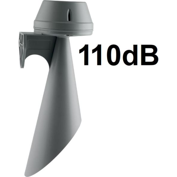 Grande trompe sonore forte puissance 110dB IP65 avec équerre fixation