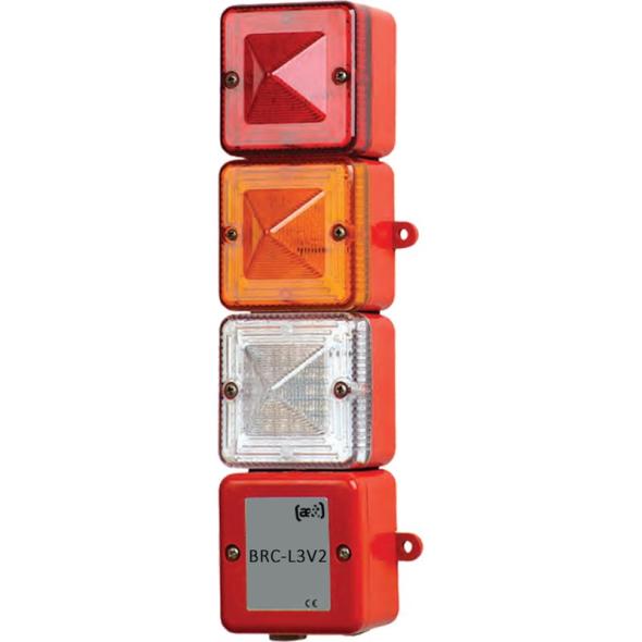 Achat Boitier précâblé pour 3 feux flash ou led IP66 - BRC-L3V2