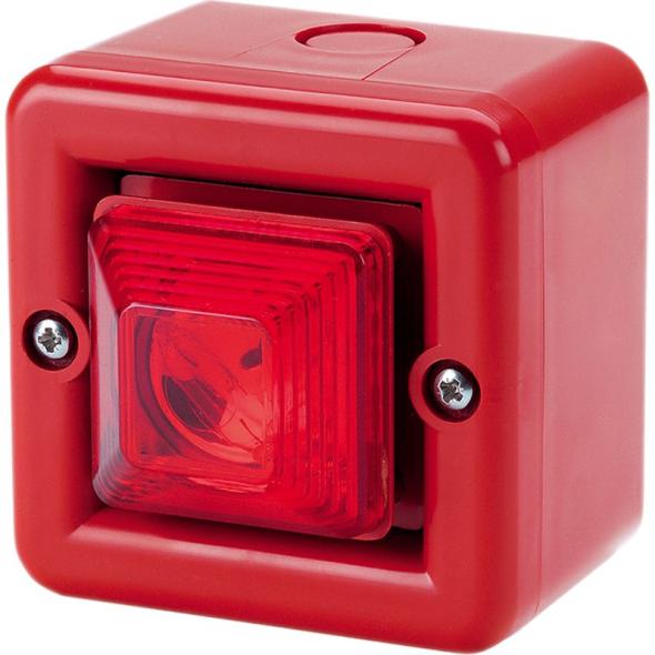 Combiné compact feu flash 0,5J sirène 104dB 32 sons IP66 MINITL 24Vcc