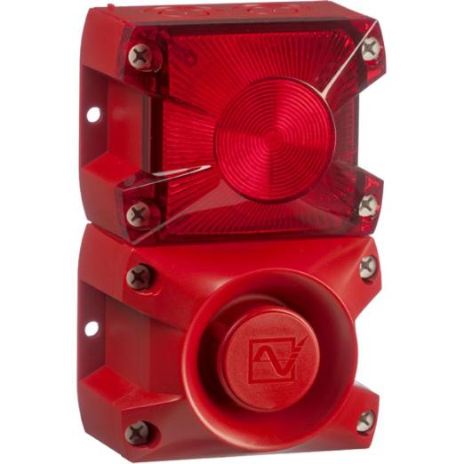 Combiné sirène 105 dB feu flash 5 J IP66 applications industrielles et marines PIL100 - ae&t