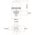 Devis Voyant de signalisation LED fixe encastrable IP65 O100L