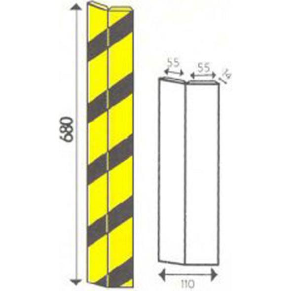 Devis Protection en mousse adhésive Amortiflex® pour angle saillant