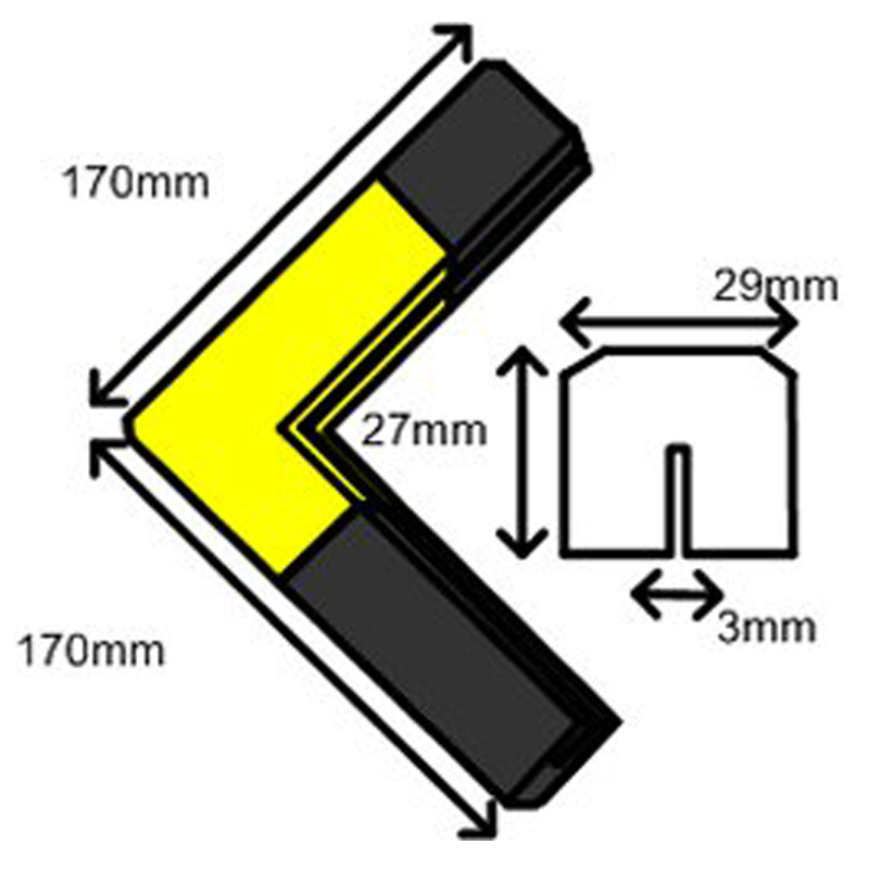 Devis Profilé de protection en mousse pour angles tranchants G109