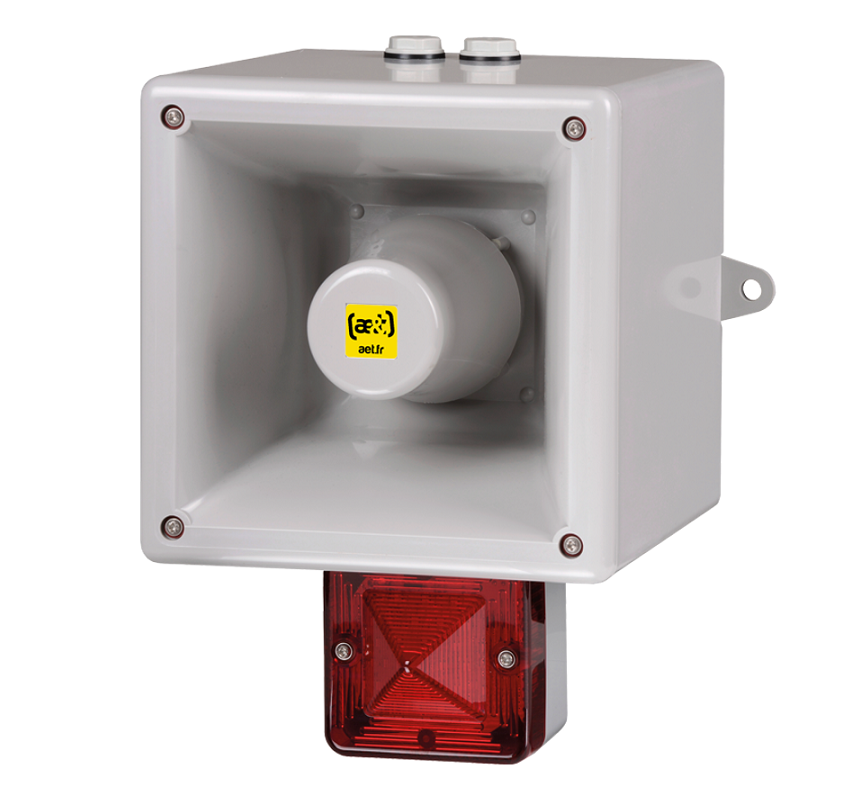 Achat Combiné d'alerte industrielle - incendie - marine LED 124 dB 64 sons TL121HV2
