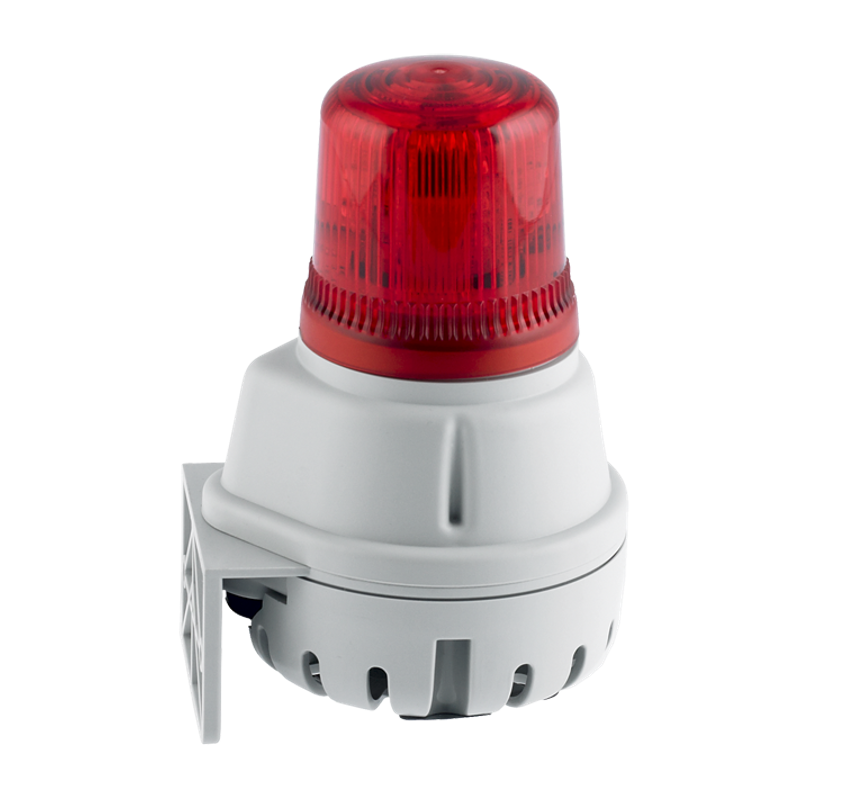 Combiné feu LED buzzer 100dB 3 sons à réglage volume IP65 F100BL - ae&t