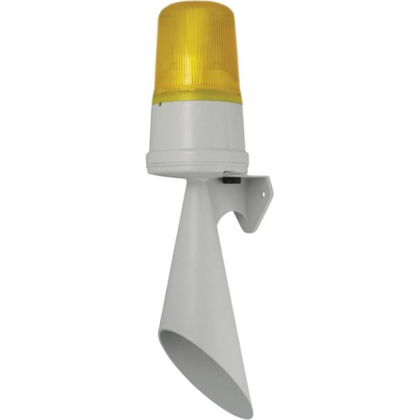 Avertisseur trompe 110dB avec feu tournant IP65 sur équerre F110TR