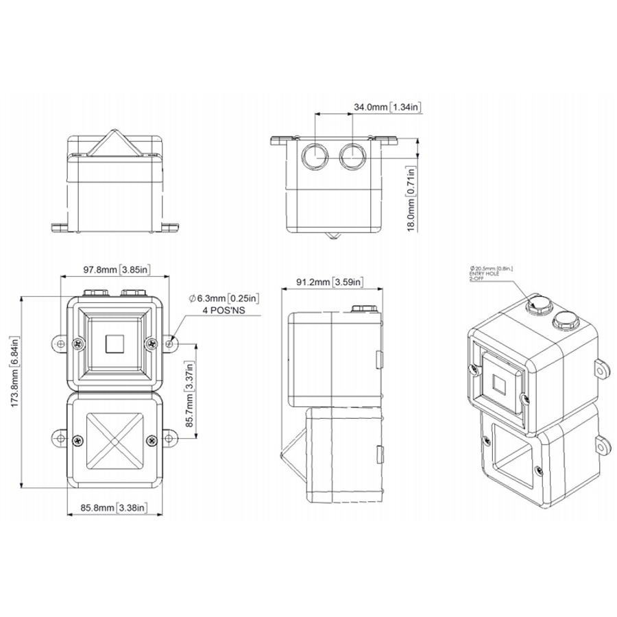 Devis Combiné TONAFLASH® feu xénon 5J / sirène 110 dB 64 sons - IP66 TL100XV2