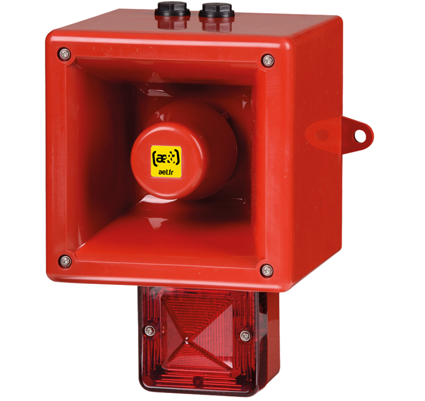 Avertisseur sirène + feu xénon 5J TONAFLASH® 120 dB  64 sons IP66 - TL112XV2 - ae&t