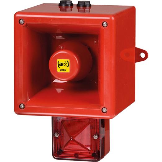 Avertisseur sirène + feu xénon 5J TONAFLASH® 120 dB  64 sons IP66 - TL112XV2 - ae&t