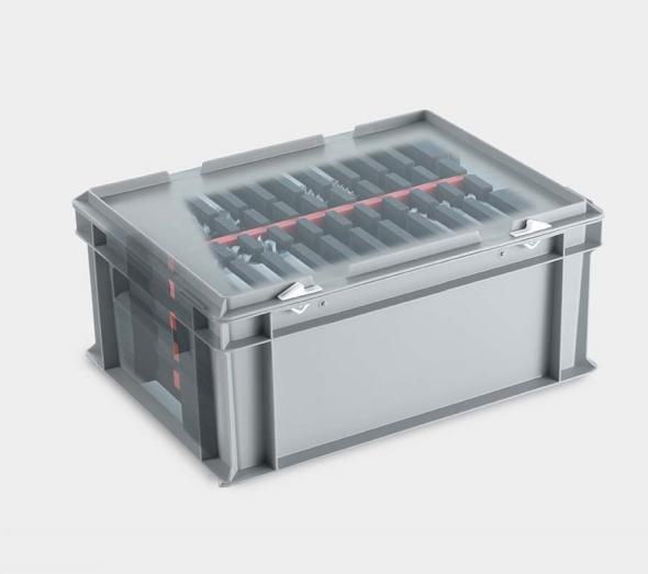 Achat Caisse plastique pour transport d'outils de précision avec plateaux en mousse LogisticSystem