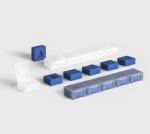 Emballage à compartiments détachables pour plaquettes de coupe InsertSplitBox - ROSE PLASTIC