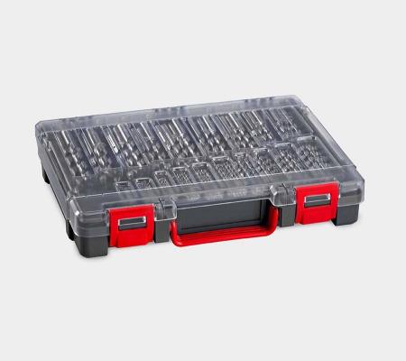 Achat Mallette de rangement plastique à couvercle transparent RoseCassette - assortiment