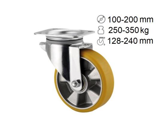 Roulette polyuréthane 250-350 kg ALPHA + NOVATECH manutention - intralogistique - TENTE SAS