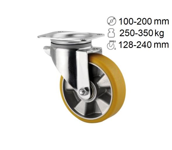 Roulette polyuréthane 250-350 kg ALPHA + NOVATECH manutention - intralogistique