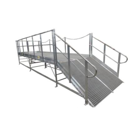 Rampe d'accès à plateforme pour le chargement de benne - alliage d'aluminium - Ref RAMPE SP-B