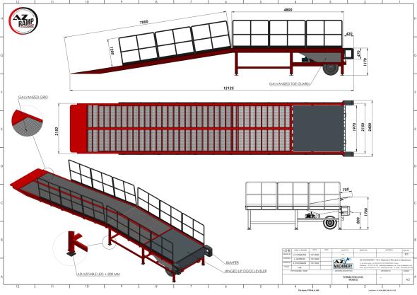 Prix Rampe de chargement avec niveleur AZ RAMP FORMATION 2020