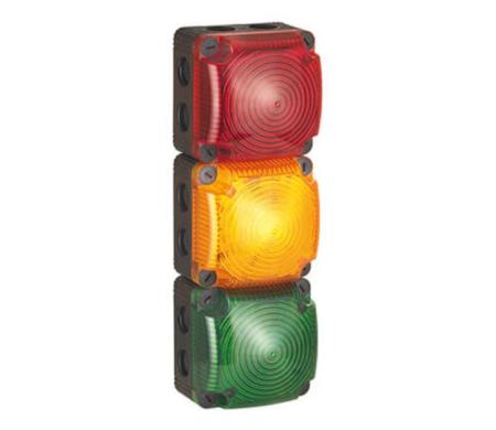 Feu à LED compact modulaire carré FlexSQUARE 853 - compatible avec sirène
