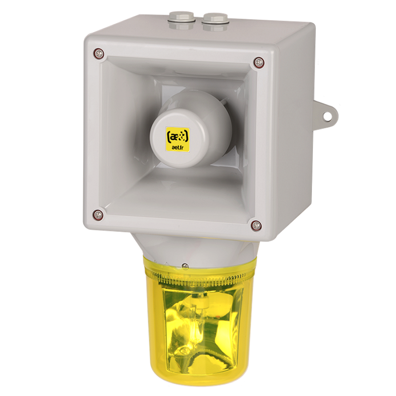 Achat Combiné alarme et feu tournant 120 à 124dB OPTASON® 64 sons - IP65